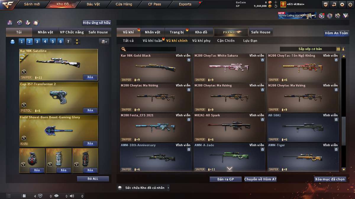 shop acc cf uy tin gia re